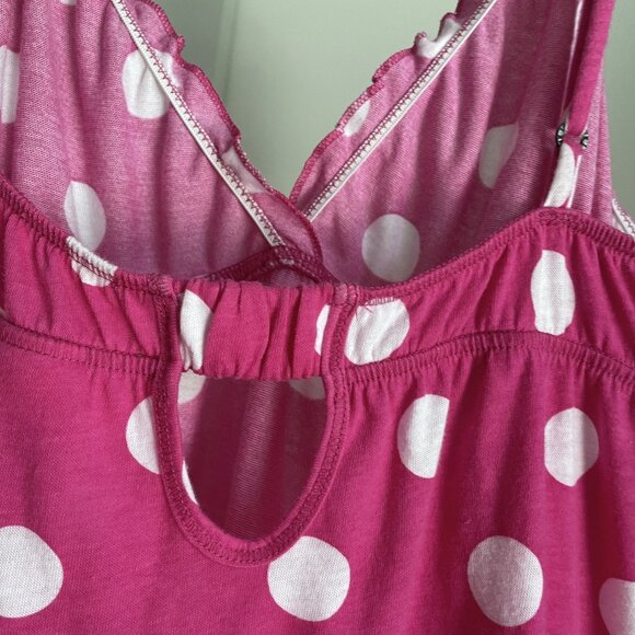 I Only Sleep In PINK Victoria's Secret Retro Polka Dot Babydoll Nightgown Size L - Picture 12 of 15